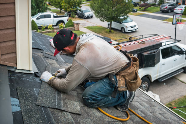 Professional Gutter Repair And Installation technician working in Mount Angel, OR
